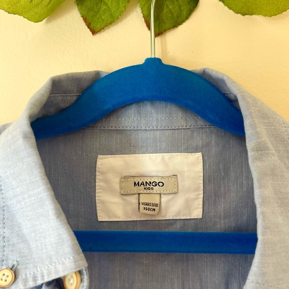 Mango Kids Boys Long Sleeve Button Down Shirt, Size 9/10 years - Picture 2 of 6